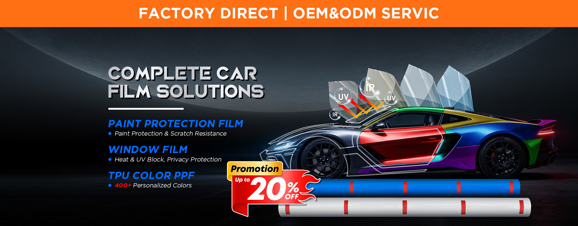 qualité Film de protection de peinture de voiture usine