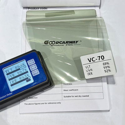 film noir pour le verre de voiture Sputter Tint 99% UVR 92% IRR High Clarity Solar Control Film 69% VLT